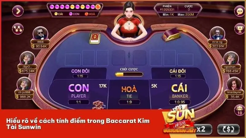 Hiểu rõ về cách tính điểm trong Baccarat Kim Tài Sunwin