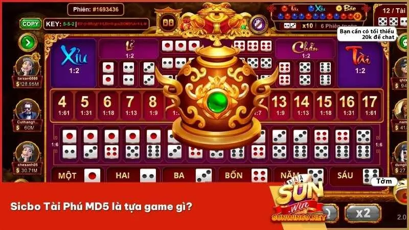 Sicbo Tài Phú MD5 là tựa game gì?