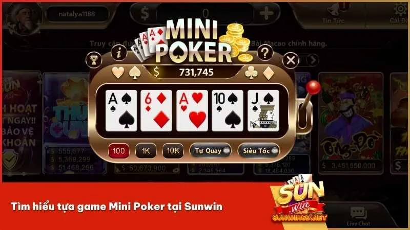 Tìm hiểu tựa game Mini Poker tại Sunwin